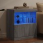 vidaXL Sideboard mit LED-Leuchten Grau Sonoma 60x37x67 cm vidaXL Sideboard mit LED-Leuchten Grau Sonoma 60x37x67 cm