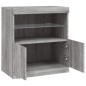 vidaXL Sideboard mit LED-Leuchten Grau Sonoma 60x37x67 cm vidaXL Sideboard mit LED-Leuchten Grau Sonoma 60x37x67 cm