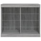 vidaXL Sideboard mit LED-Leuchten Grau Sonoma 81x37x67 cm vidaXL Sideboard mit LED-Leuchten Grau Sonoma 81x37x67 cm