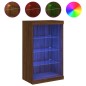 vidaXL Sideboard mit LED-Leuchten Braun Eichen-Optik 60,5x37x100 cm vidaXL Sideboard mit LED-Leuchten Braun Eichen-Optik 60,5x37x100 cm