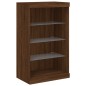 vidaXL Sideboard mit LED-Leuchten Braun Eichen-Optik 60,5x37x100 cm vidaXL Sideboard mit LED-Leuchten Braun Eichen-Optik 60,5x37x100 cm