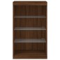 vidaXL Sideboard mit LED-Leuchten Braun Eichen-Optik 60,5x37x100 cm vidaXL Sideboard mit LED-Leuchten Braun Eichen-Optik 60,5x37x100 cm