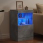 vidaXL Sideboard mit LED-Leuchten Betongrau 41x37x67 cm vidaXL Sideboard mit LED-Leuchten Betongrau 41x37x67 cm