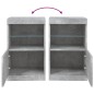vidaXL Sideboard mit LED-Leuchten Betongrau 41x37x67 cm vidaXL Sideboard mit LED-Leuchten Betongrau 41x37x67 cm