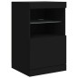 vidaXL Sideboard mit LED-Leuchten Schwarz 41x37x67 cm vidaXL Sideboard mit LED-Leuchten Schwarz 41x37x67 cm