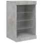 vidaXL Sideboard mit LED-Leuchten Betongrau 41x37x67 cm vidaXL Sideboard mit LED-Leuchten Betongrau 41x37x67 cm
