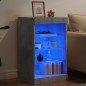 vidaXL Sideboard mit LED-Leuchten Betongrau 41x37x67 cm vidaXL Sideboard mit LED-Leuchten Betongrau 41x37x67 cm