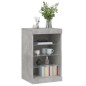 vidaXL Sideboard mit LED-Leuchten Betongrau 41x37x67 cm vidaXL Sideboard mit LED-Leuchten Betongrau 41x37x67 cm