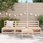 vidaXL Gartensofas ohne Armlehnen 3 Stk. 70x70x67 cm Massivholz Kiefer vidaXL Gartensofas ohne Armlehnen 3 Stk. 70x70x67 cm Massivholz Kiefer