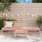 vidaXL Gartensofa ohne Armlehnen mit Hocker Massivholz Douglasie vidaXL Gartensofa ohne Armlehnen mit Hocker Massivholz Douglasie