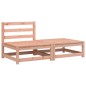 vidaXL Gartensofa ohne Armlehnen mit Hocker Massivholz Douglasie vidaXL Gartensofa ohne Armlehnen mit Hocker Massivholz Douglasie