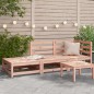 vidaXL Gartensofa mit Hocker 2-Sitzer Massivholz Douglasie vidaXL Gartensofa mit Hocker 2-Sitzer Massivholz Douglasie