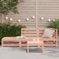 vidaXL Gartensofa mit Hocker 2-Sitzer Massivholz Douglasie vidaXL Gartensofa mit Hocker 2-Sitzer Massivholz Douglasie