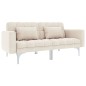 vidaXL Schlafsofa Creme Stoff vidaXL Schlafsofa Creme Stoff