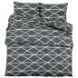 vidaXL Bettwäsche-Set Grau 140x200 cm Baumwolle vidaXL Bettwäsche-Set Grau 140x200 cm Baumwolle