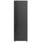 vidaXL Bücherregal Hochglanz-Grau 90x30x90 cm Holzwerkstoff vidaXL Bücherregal Hochglanz-Grau 90x30x90 cm Holzwerkstoff