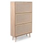 Finori Schuhschrank Bali 49A Sonoma-Eiche und Raffia-Druck Finori Schuhschrank Bali 49A Sonoma-Eiche und Raffia-Druck