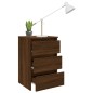 vidaXL Nachttisch Braun Eichen-Optik 40x35x62,5 cm Holzwerkstoff vidaXL Nachttisch Braun Eichen-Optik 40x35x62,5 cm Holzwerkstoff