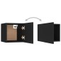 vidaXL 8-tlg. TV-Schrank-Set Schwarz Holzwerkstoff vidaXL 8-tlg. TV-Schrank-Set Schwarz Holzwerkstoff