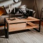 Finori Couchtisch Denver 55 Artisan-Eiche und Anthrazit Finori Couchtisch Denver 55 Artisan-Eiche und Anthrazit