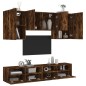 vidaXL 5-tlg. Wohnwand Räuchereiche Holzwerkstoff vidaXL 5-tlg. Wohnwand Räuchereiche Holzwerkstoff