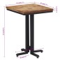 vidaXL Esstisch 55x55x76 cm Recyceltes Massivholz Teak vidaXL Esstisch 55x55x76 cm Recyceltes Massivholz Teak