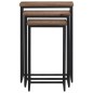 vidaXL Satztische 3 Stk. Massivholz Teak vidaXL Satztische 3 Stk. Massivholz Teak