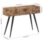 vidaXL Konsolentisch 110x34x80 cm Recyceltes Massivholz Teak vidaXL Konsolentisch 110x34x80 cm Recyceltes Massivholz Teak