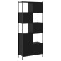 vidaXL Bücherregal Schwarz 72x28x172 cm Holzwerkstoff vidaXL Bücherregal Schwarz 72x28x172 cm Holzwerkstoff