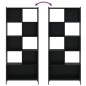 vidaXL Bücherregal Schwarz 72x28x172 cm Holzwerkstoff vidaXL Bücherregal Schwarz 72x28x172 cm Holzwerkstoff