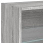 vidaXL 5-tlg. Wohnwand mit LED-Beleuchtung Grau Sonoma Holzwerkstoff vidaXL 5-tlg. Wohnwand mit LED-Beleuchtung Grau Sonoma Holzwerkstoff