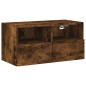 vidaXL 5-tlg. Wohnwand Räuchereiche Holzwerkstoff vidaXL 5-tlg. Wohnwand Räuchereiche Holzwerkstoff