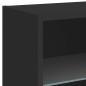 vidaXL 5-tlg. Wohnwand mit LED-Beleuchtung Schwarz Holzwerkstoff vidaXL 5-tlg. Wohnwand mit LED-Beleuchtung Schwarz Holzwerkstoff