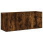 vidaXL 4-tlg. Wohnwand Räuchereiche Holzwerkstoff vidaXL 4-tlg. Wohnwand Räuchereiche Holzwerkstoff