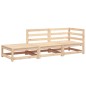 vidaXL Gartensofa mit Fußhocker 2-Sitzer Massivholz Kiefer vidaXL Gartensofa mit Fußhocker 2-Sitzer Massivholz Kiefer