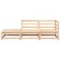 vidaXL Gartensofa mit Fußhocker 2-Sitzer Massivholz Kiefer vidaXL Gartensofa mit Fußhocker 2-Sitzer Massivholz Kiefer