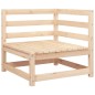 vidaXL Gartensofa mit Fußhocker 2-Sitzer Massivholz Kiefer vidaXL Gartensofa mit Fußhocker 2-Sitzer Massivholz Kiefer