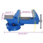 vidaXL Schraubstock Blau 150 mm Gusseisen vidaXL Schraubstock Blau 150 mm Gusseisen