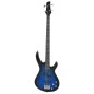 vidaXL E-Bass für Anfänger mit Tasche Blau und Schwarz 4/4 46" vidaXL E-Bass für Anfänger mit Tasche Blau und Schwarz 4/4 46"