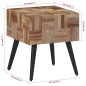 vidaXL Beistelltisch 40x40x45 cm Recyceltes Massivholz Teak vidaXL Beistelltisch 40x40x45 cm Recyceltes Massivholz Teak