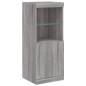 vidaXL Sideboard mit LED-Leuchten Grau Sonoma 41x37x100 cm vidaXL Sideboard mit LED-Leuchten Grau Sonoma 41x37x100 cm