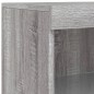 vidaXL Sideboard mit LED-Leuchten Grau Sonoma 41x37x100 cm vidaXL Sideboard mit LED-Leuchten Grau Sonoma 41x37x100 cm