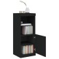 vidaXL Sideboard mit LED-Leuchten Schwarz 41x37x100 cm vidaXL Sideboard mit LED-Leuchten Schwarz 41x37x100 cm