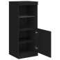 vidaXL Sideboard mit LED-Leuchten Schwarz 41x37x100 cm vidaXL Sideboard mit LED-Leuchten Schwarz 41x37x100 cm