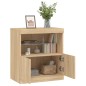 vidaXL Sideboard mit LED-Leuchten Sonoma-Eiche 60x37x67 cm vidaXL Sideboard mit LED-Leuchten Sonoma-Eiche 60x37x67 cm