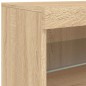 vidaXL Sideboard mit LED-Leuchten Sonoma-Eiche 60x37x67 cm vidaXL Sideboard mit LED-Leuchten Sonoma-Eiche 60x37x67 cm