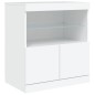 vidaXL Sideboard mit LED-Leuchten Weiß 60x37x67 cm vidaXL Sideboard mit LED-Leuchten Weiß 60x37x67 cm