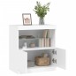 vidaXL Sideboard mit LED-Leuchten Weiß 60x37x67 cm vidaXL Sideboard mit LED-Leuchten Weiß 60x37x67 cm