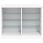 vidaXL Sideboard mit LED-Leuchten Weiß 81x37x67 cm vidaXL Sideboard mit LED-Leuchten Weiß 81x37x67 cm