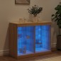 vidaXL Sideboard mit LED-Leuchten Sonoma-Eiche 81x37x67 cm vidaXL Sideboard mit LED-Leuchten Sonoma-Eiche 81x37x67 cm